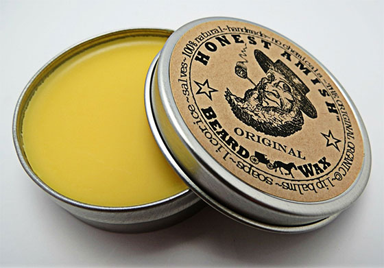 An image of standard beard wax by Honest Amish.